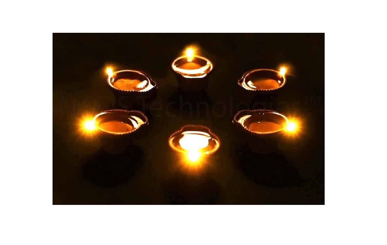 LED Light Water Sensor Diyas Plastic with, Ambient Lights